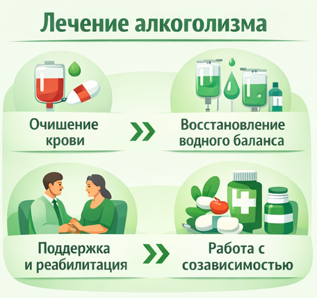 лечение алкоголизма в Лазаревском этапы